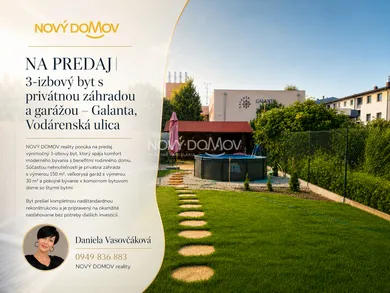Byty na predaj 3-izbový, Galanta · €230 000