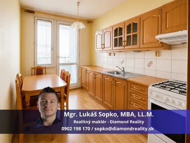 Mieszkania na sprzedaż, 2-pokojowe, Košice-Sídlisko KVP · €178 190