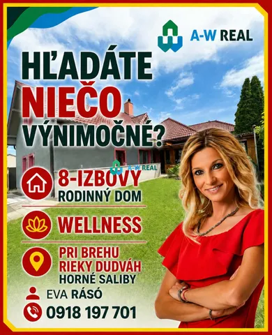 Domy na predaj 8-izbový, Horné Saliby · €310 000