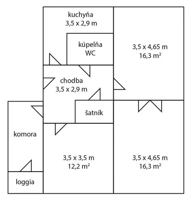 Na prenájom byt v Bratislava-Ružinov · €900 · Čiastočná rekonštrukcia