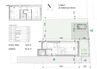 Na predaj 3-izbový byt, 73 m², Bratislava-Podunajské Biskupice