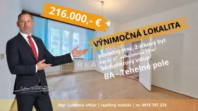 Byty na predaj 2-izbový, Bratislava-Nové Mesto · €216 000