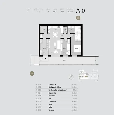 Na predaj byt v Bratislava-Karlova Ves · €449 000 · Novostavba