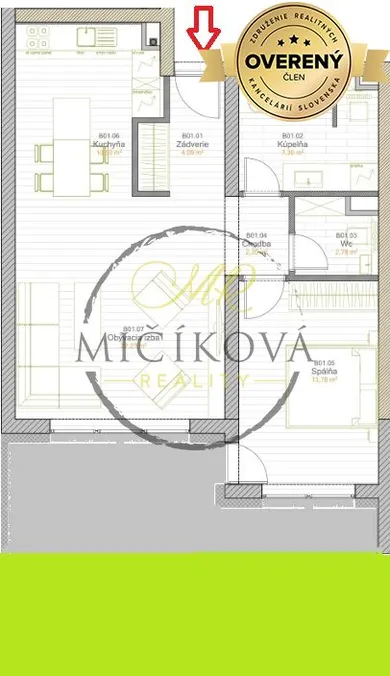 Na prenájom 2-izbový byt, 63 m², Galanta