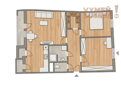Na predaj 3-izbový byt, 78 m², Bratislava-Staré Mesto, Medená