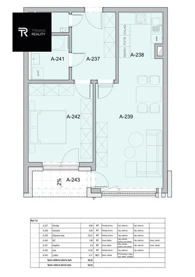 Na predaj byt v Trnava · €209 000 · Novostavba