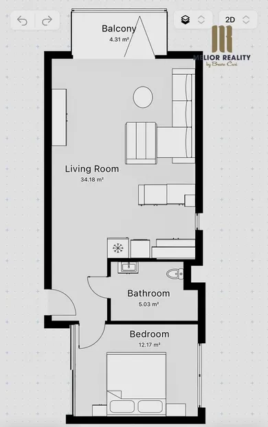 Na predaj 2-izbový byt, 54 m², Trebišov, Hodvábna