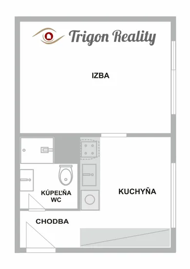 Na predaj 1-izbový byt, 34 m², Komárno
