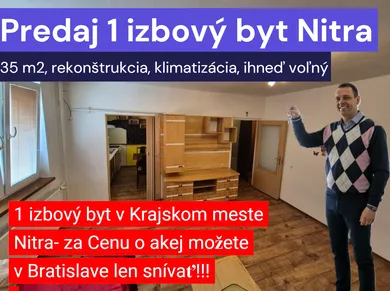 Квартиры на продажу, 1-комнатные, Nitra · €114 999
