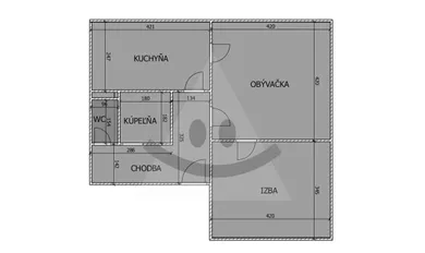 Na predaj 2-izbový byt, 59 m², Komárno, Dvorská