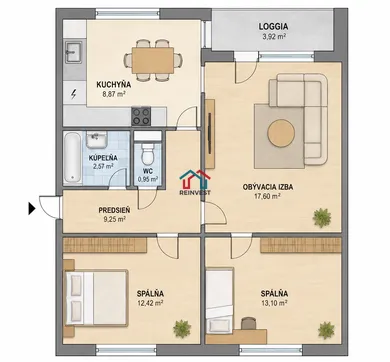 Mieszkania na sprzedaż, 3-pokojowe, Bratislava-Dúbravka · €225 000