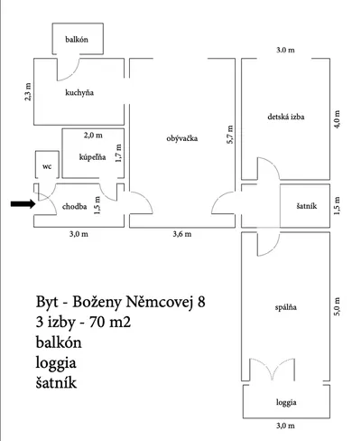 Na predaj byt v Košice-Sever · €255 000 · Dokončené