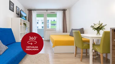 Apartments for rent, 1-room in Bratislava-Rača · €555