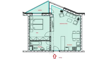 Na predaj 2-izbový byt, 47 m², Bratislava-Vajnory, Rybničná