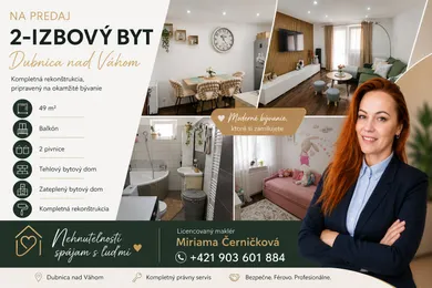 Mieszkania na sprzedaż, 2-pokojowe, Dubnica nad Váhom · €126 000