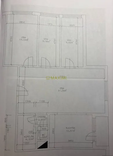 Na predaj byt v Bratislava-Karlova Ves · €299 900 · Čiastočná rekonštrukcia