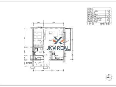 Na predaj 2-izbový byt, 62 m², Stupava