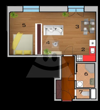 Na prenájom 1-izbový byt, 44 m², Žilina, Obchodná