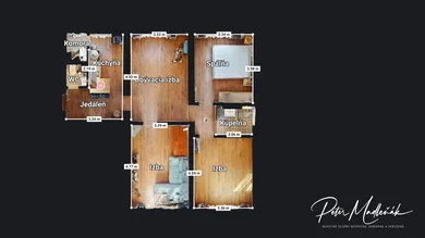 Na prenájom 4-izbový byt, 80 m², Nová Ves nad Žitavou